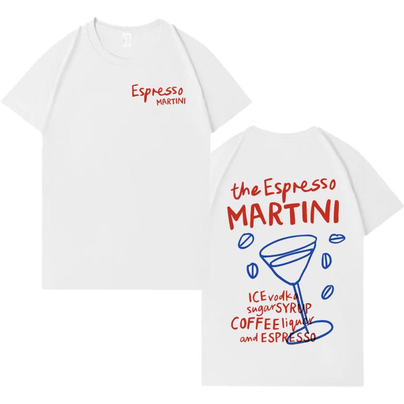 Espresso Martini Mens Decompression Aesthetic Pop Casual Drinking Graphics Tshirt Hip Hop Cotton Oversized Energetally T Shirts