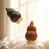 Gourd Shape Sandalwood Lotus Seedpod Massager Five Beads Design Reduce Puffiness Eye Massage Stick