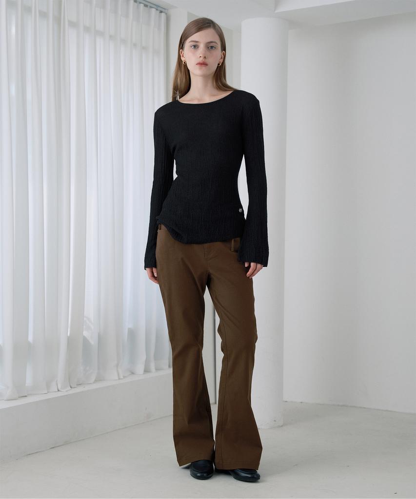 JUCYJUDY Boat Neck Knit Pullover Jzkt021D