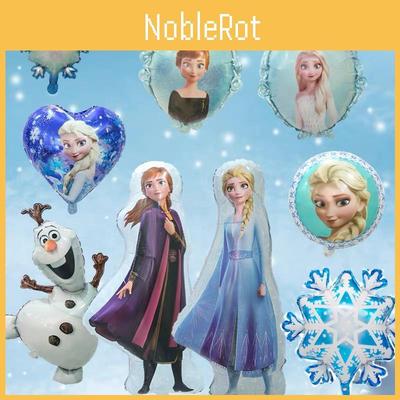 Globos de la Princesa Invernal Elsa Anna Para Fiesta Temática de Frozen