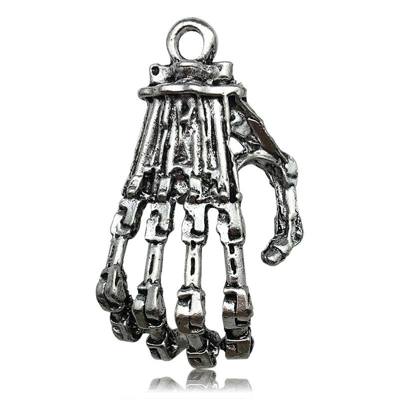 80-Piece Halloween Accessory Set: Pumpkin, Skull, Bat Claws, Witch Pendant, Chain Necklace, DIY Earring Kit