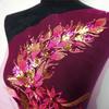 Blue Black Gold Sequined Embroidery Patches Lace Trims Mesh DIY Embroidered Floral Patches Sequins Patches