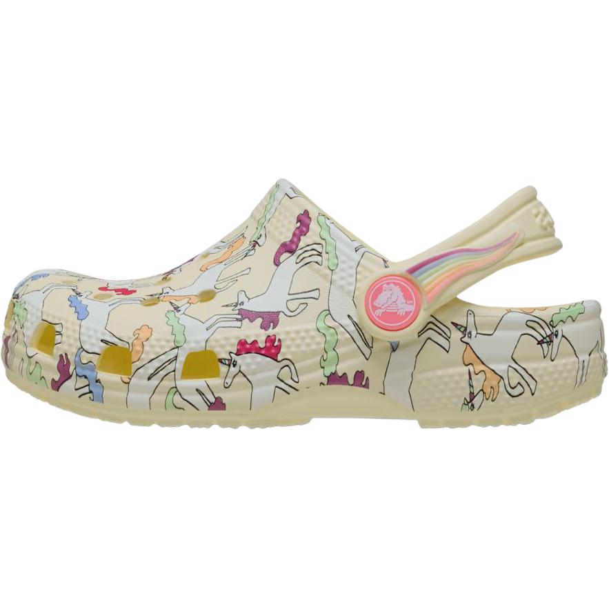 Crocs Classic Clog Comfortable Breathable Low-Top Walker Shoes Baby shoes Yellow 212515-7CJ 25-26