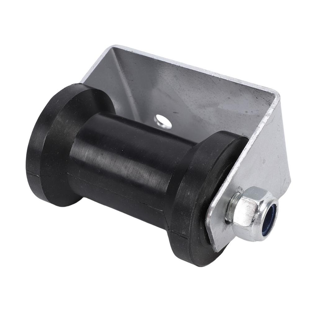 4 Inch Boat Trailer Roller with Panel Bracket Rubber Keel Roller Assembly Kit for Boat Yachts Ships