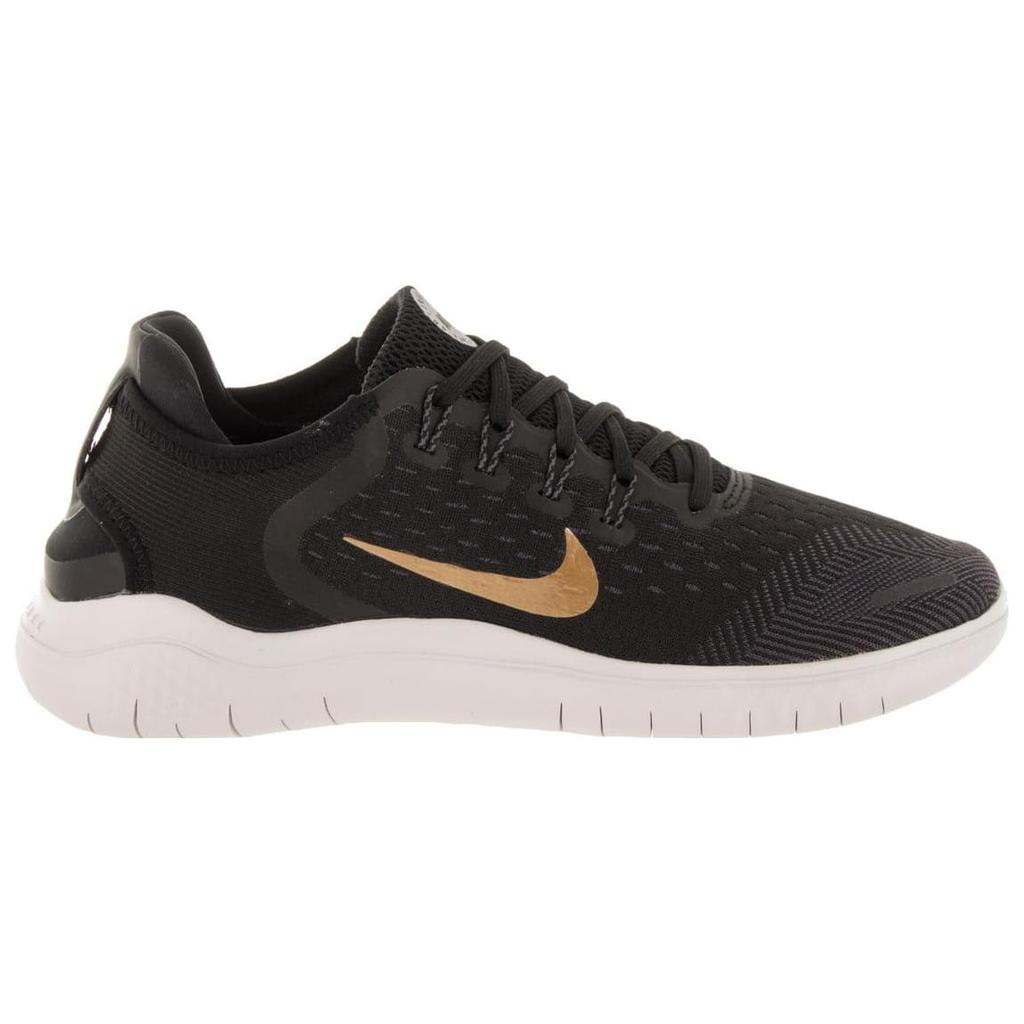 Nike Free Rn 2018 Black Metallic Gold Vast Grey Women's 942837-008