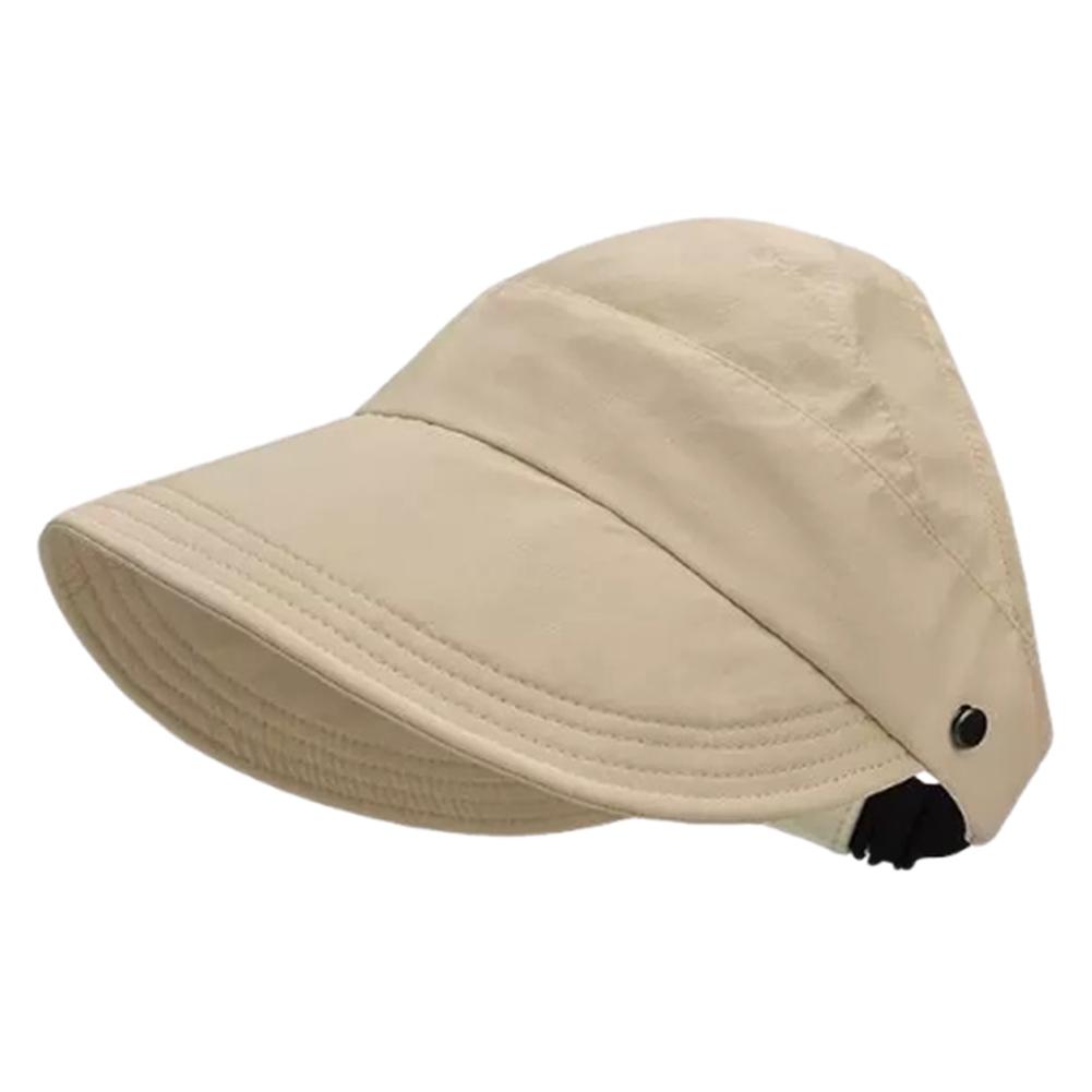 Outdoor UV Protection Hollow Top Sun Hat Foldable Beach Hat Portable Sun Visor Hat for Women
