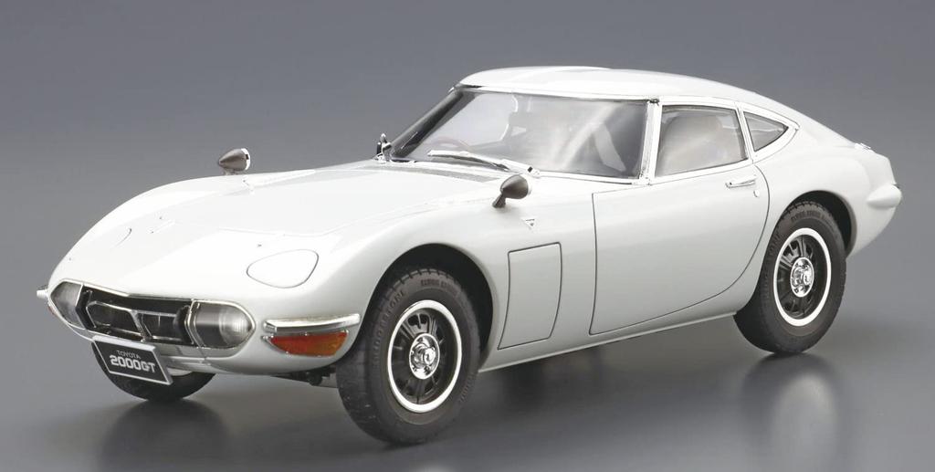 Aoshima Bunka Kyozai model samochodu seria Toyota MF10 2000GT 1969 plastikowy Model 1/24 nr 1