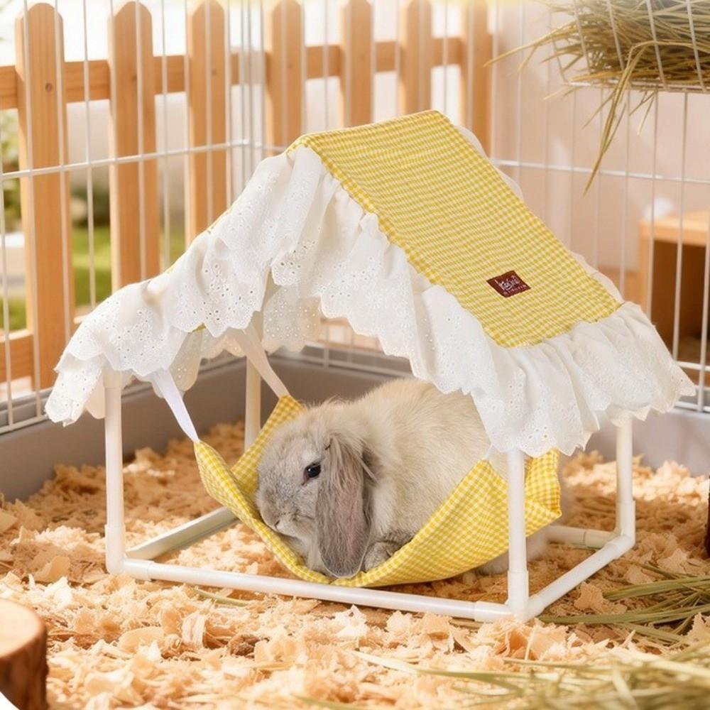 Tassel Strip Small Pet Nest Sunshade Hanging Sleeping Bed Hamster Cage House  Cage House