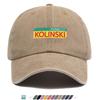 Pc FEINKOST KOLINSKI Printed Baseball Cap Fashionable Letter Pattern Design Simple Vintage Style Snapback Hat Unisex Adjus
