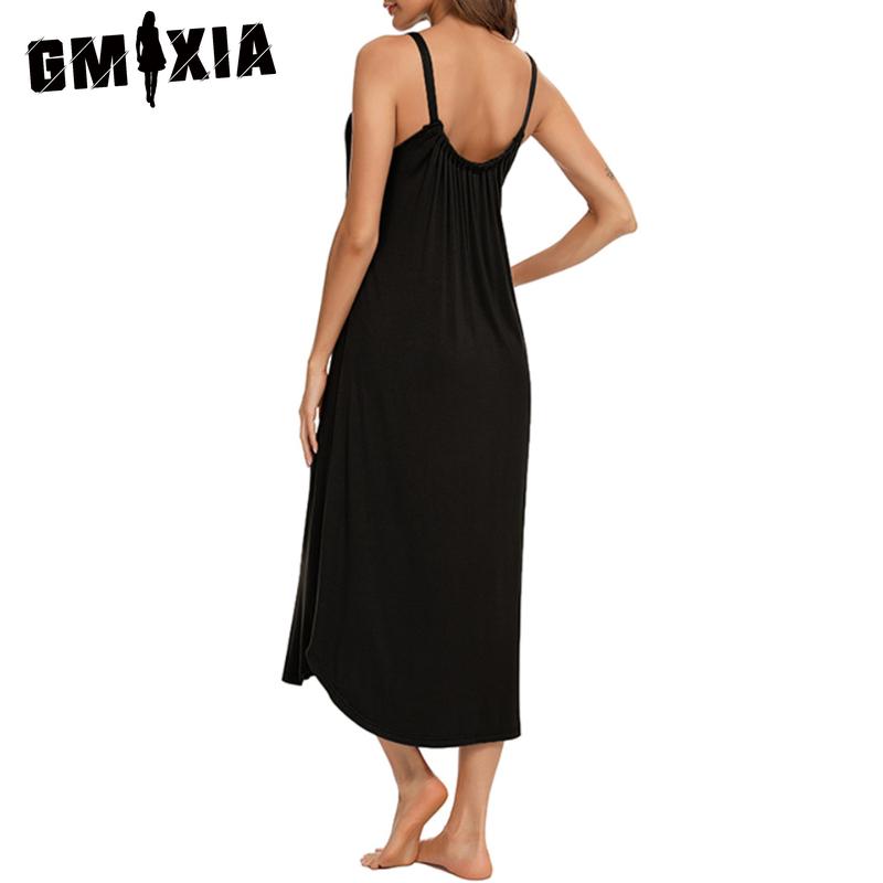 GMXIA Letní domácí oblečení dámské sexy tílko pohodlné volné noční košilky
