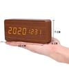 M-Modern-Wooden Digital Clock LED Clock With Temperature Desk Decorating Bedroom Decoration Table Decorations