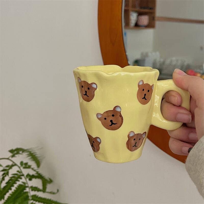 Hand-pinched Ceramic Little Bear Mug