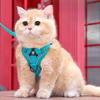 Reflective Cat Harness Leash Set Adjustable Breathable Mesh Pet Vest Harness Pectoral Collar Outdoor Walking Supplies