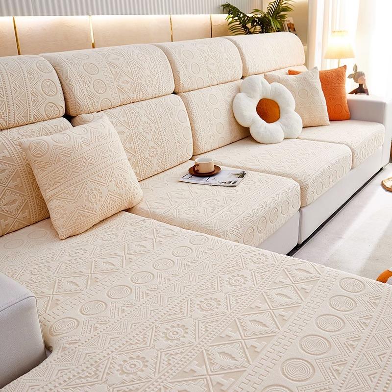 Pokrowiec na sofę odporny na zarysowania All-Inclusive Uniwersalny pokrowiec Cztery pory roku Uniwersalna poduszka na sofę antypoślizgowa bez mierzenia Elastyczna sofa...