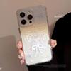 ins white line butterfly for iPhone17/16 mobile phone case Apple 15 glitter 13 beautiful 12 soft case 14