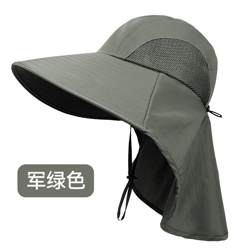Sun Hat Sun Protection UV Protection Enlarged Breathable Mesh Hat Foldable for Men and Women Fishing Camping Hiking Hat