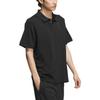 Adidas Wuji Premium Polo Shirt With Solid Color Logo Men Tops Black IA8107