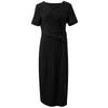 Plus Size V-Neck A-Line Maxi Dress with Slit