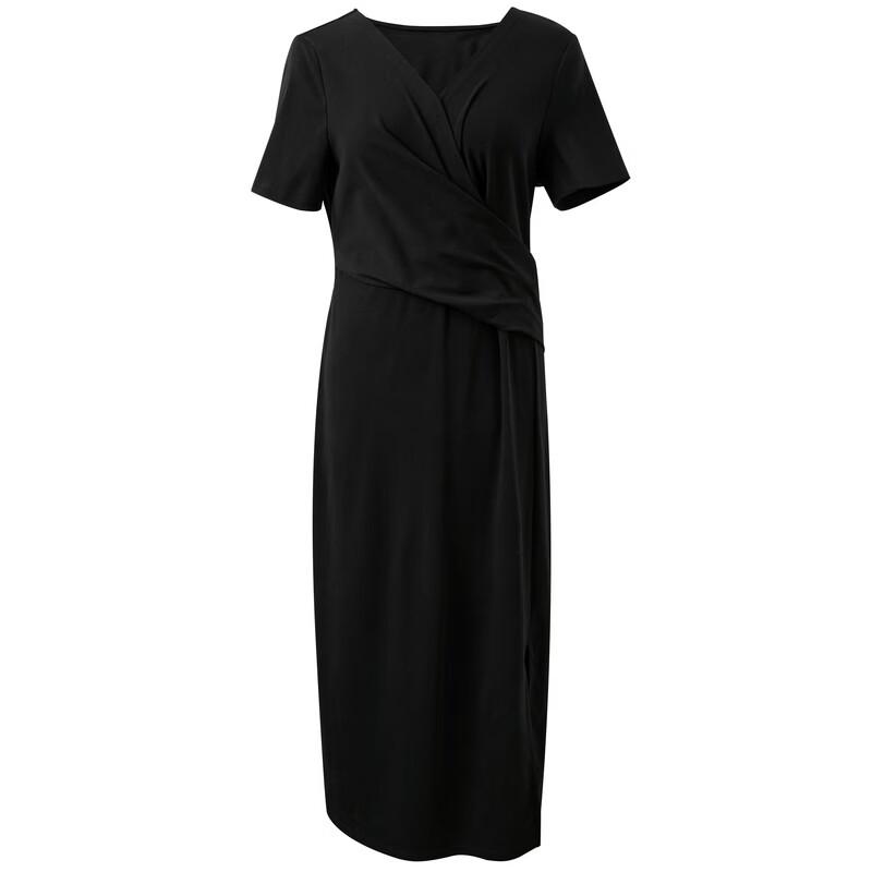 Plus Size V-Neck A-Line Maxi Dress with Slit