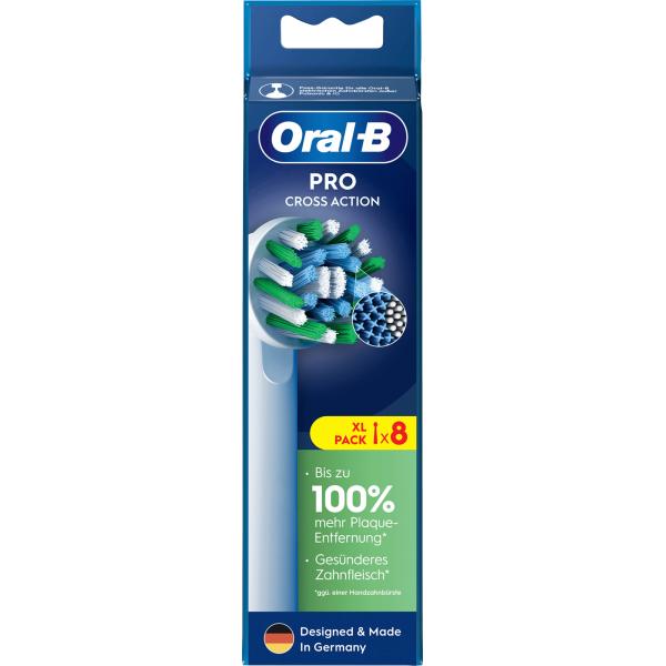 Oral-B Oral-B replacement toothbrush head PRO cross action 8 pieces