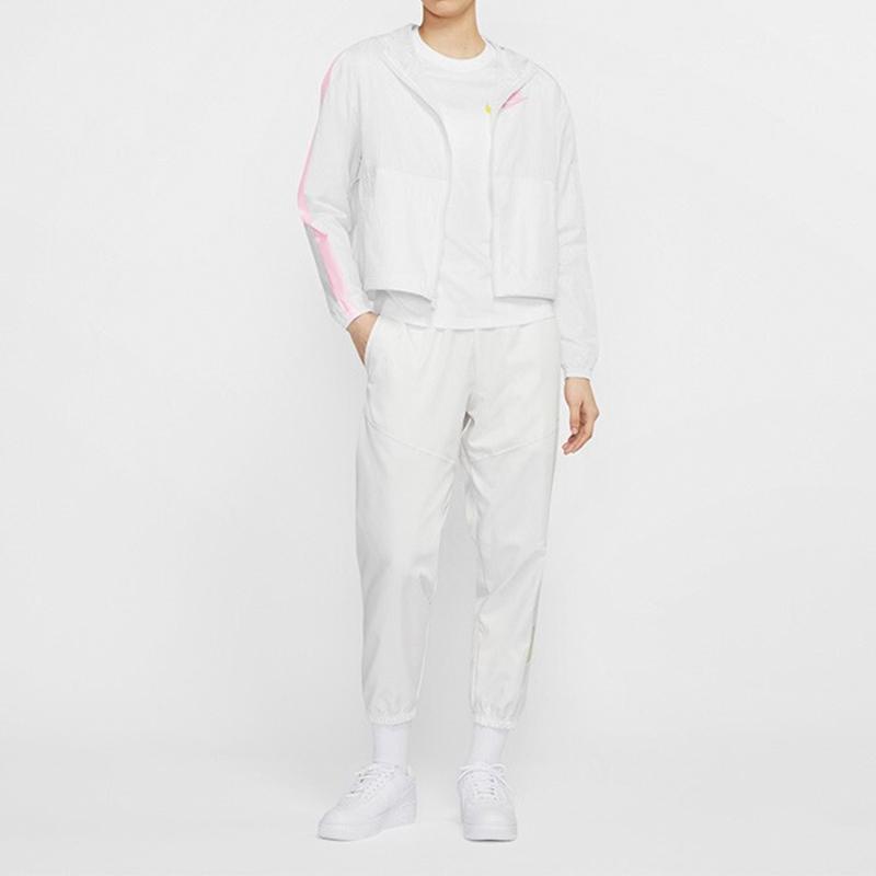 Nike Sportswear Casual Woven Hooded Jacket Women Jackets White CJ7345-102