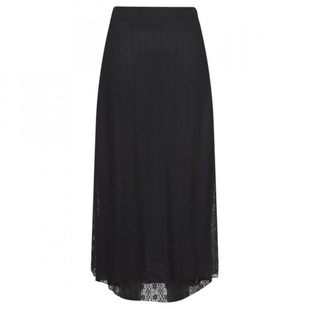 Shop Women S Banding Plaid Daily Span Long Skirt Black Stj wSk 21343