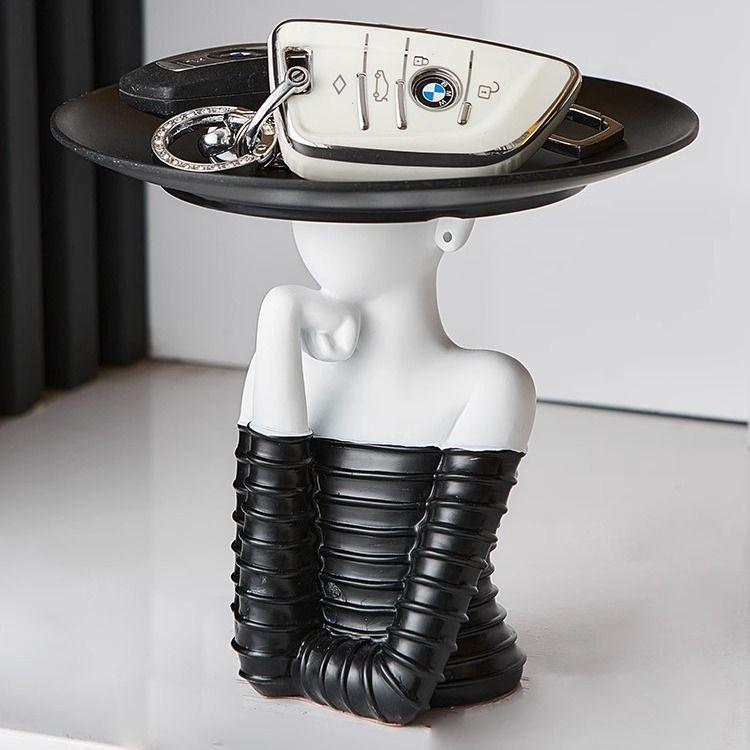 

Nordic Key Shelf & Jewelry Tray for Entryway or Wine Cabinet Decoration