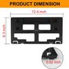 Front License Plate Bracket Holder Black New For Ford Ranger 2019-2022