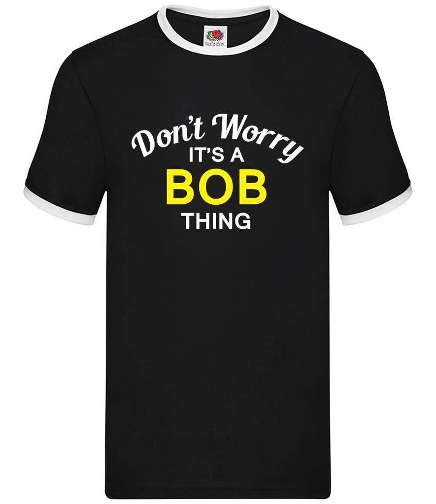 Don't Worry It's a BOB Thing - Mens Ringer - Surname Custom Name Family