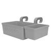 Poolside Storage Basket Thickened Swimming Pool Hanging Basket with Cup Holder for 2.3in Or Less Top Rail for Drinks Towels