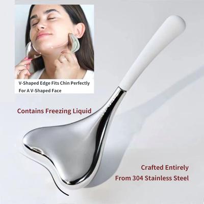 Ice Globes Spoon Facial Massage Stainless Steel Ice Wave Massage Ball Face Beauty Cryo Sticks Cooling Spa Skin Massage Tools