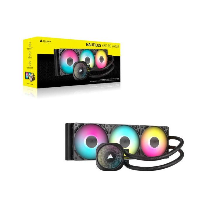 Refroidissement pc - corsair - cw-9060093-ww - nautilus 360 argb liquid cpu cooler