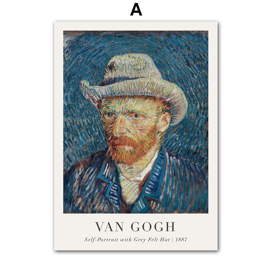 Vincent Van Gogh Writings Prints and Posters Great Work The Starry Night Canvas Painting Decorations for Living Room Wall Art