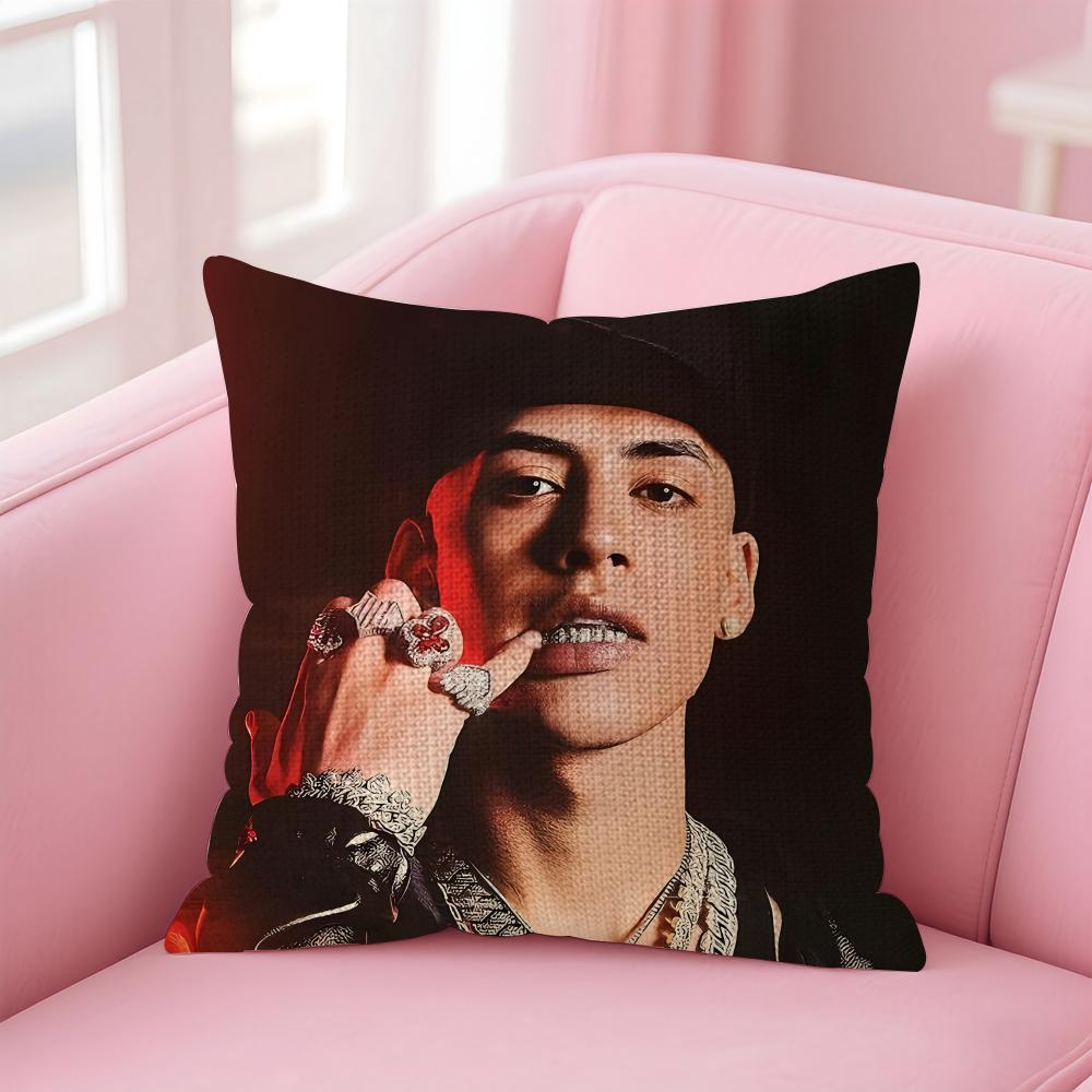 CCris MMj Singer Cushion Cover Natural Linen Pillow Case DoubleSided Print Decorative Sofa Pillowcase Home Decor Gift
