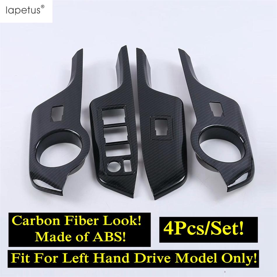 Panel Dekoracyjny Pokrywa Przycisku Podnoszenia Szyby Wewnętrznej Drzwi Samochodu Pasuje Do Toyota C-HR CHR 2016 - Akcesoria Wnętrza ABS