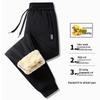 Men's Winter Fleece-Lined Sweatpants - Thick, Warm, Casual Cotton Sports Pants for Middle-Aged and Elderly