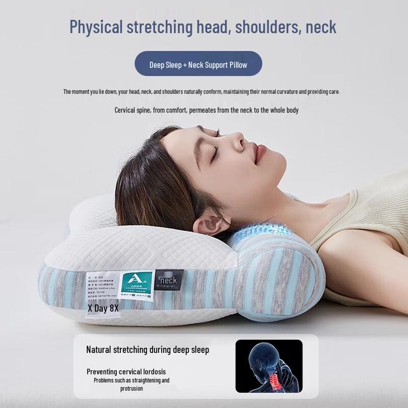 OLOMM Cervical Traction Neck Pillow for Couples