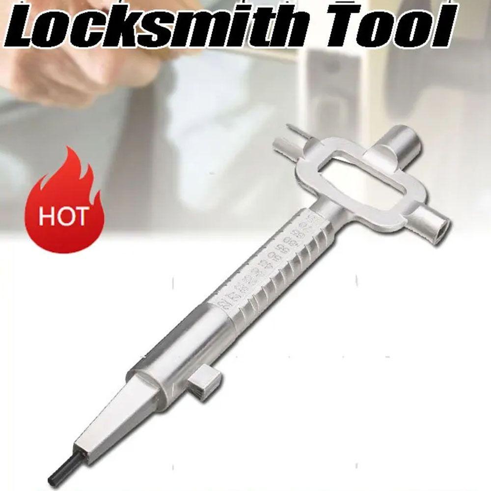 Measurement Lock Cylinder Gauge Maintenance 6 In 1 Construction Key  Locksmith Tool