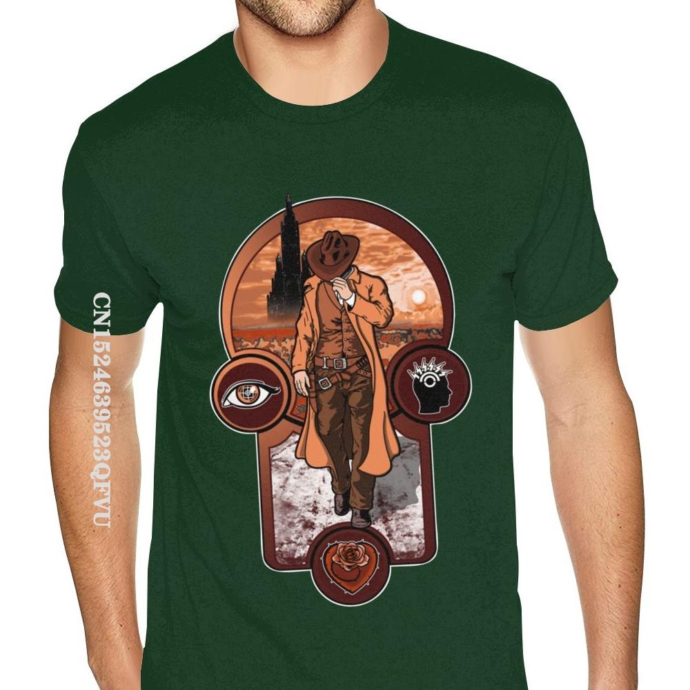 Plain The Gunslinger Creed The Dark Tower Stephen King Tee Shirts Oversized Anime Tshirt Men Cotton Men Plus Size Black Shirt