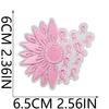 Caring For Women Embroidery Cloth Sticker Pink Ribbon Health Day Patch Sticker Clothes Decoration Computer Embroidery Sticker Love Health