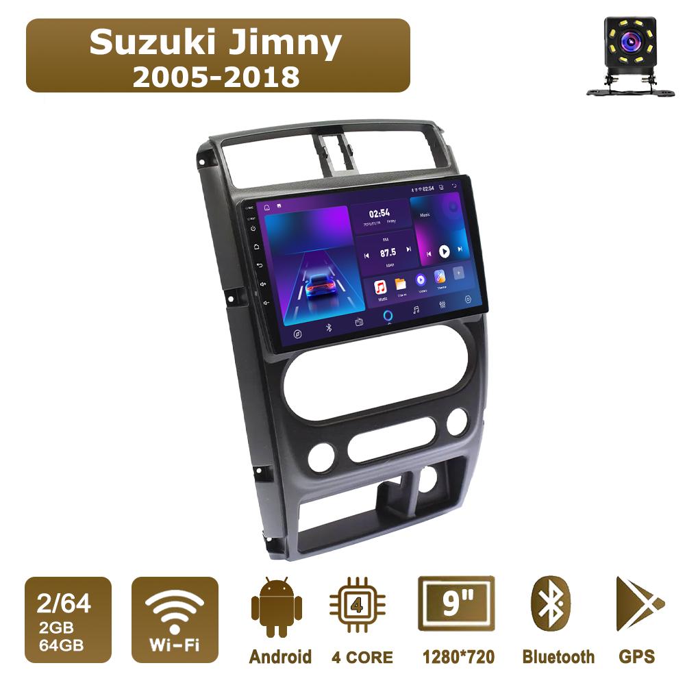 Android Car-Play Car Radio For Suzuki Jimny 2005-2018 Multimedia Player Head Unit Stereo GPS Navigation BT WIFI,2+64GB