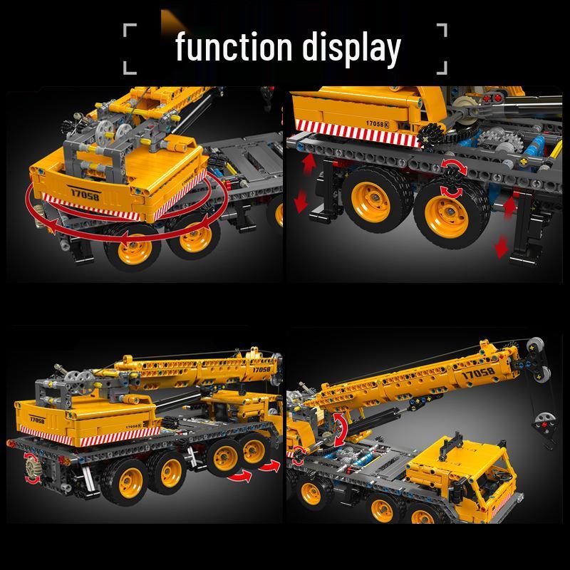 Yuxing Mechanical Crane Building Blocks Kit - Children's Educational Toy Model for Boys