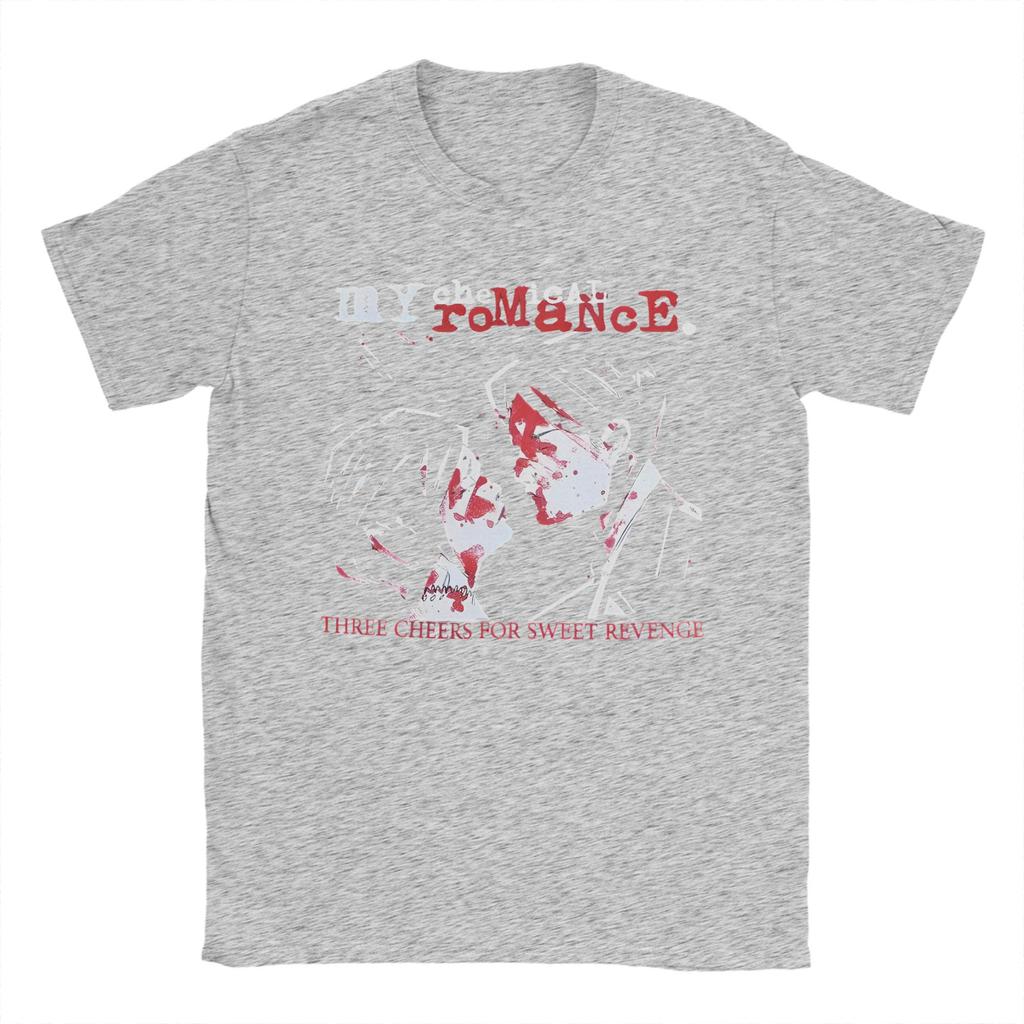 Rockband My Chemical Romance Musik Cover T-Shirt für Herren Baumwoll-T-Shirt Rundhalsausschnitt Kurzarm T-Shirts 6XL Kleidung