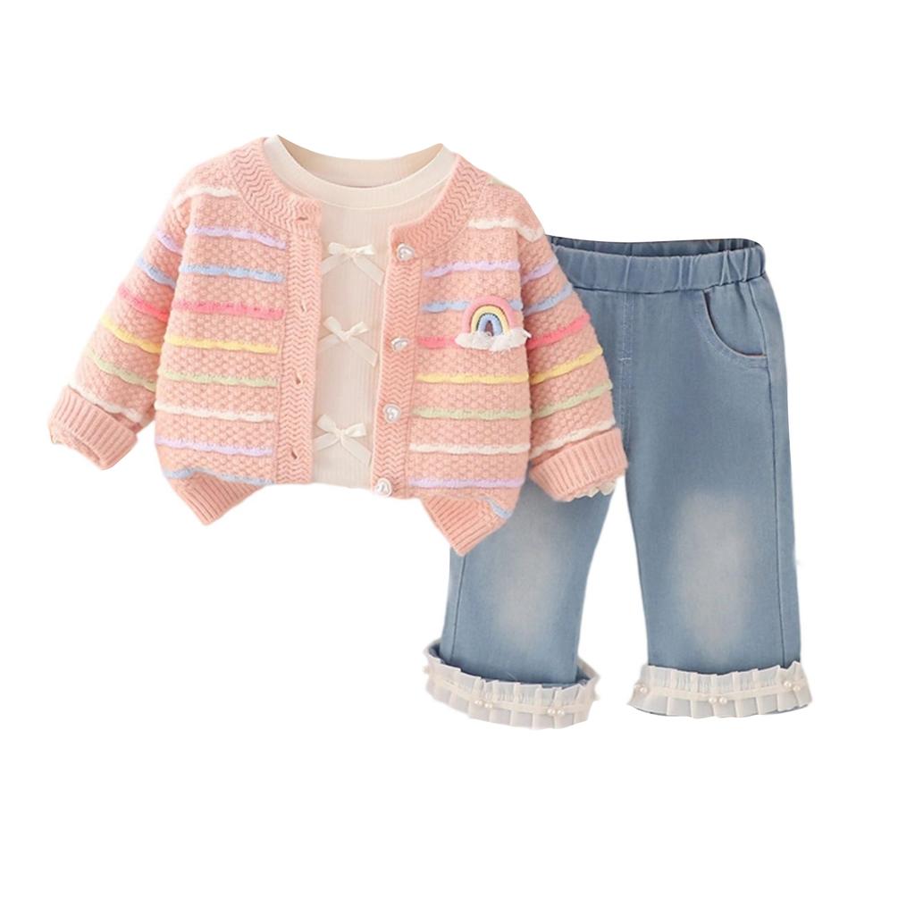 Kinder Freizeit Langarm Set, Bequeme Alltagsoutfits