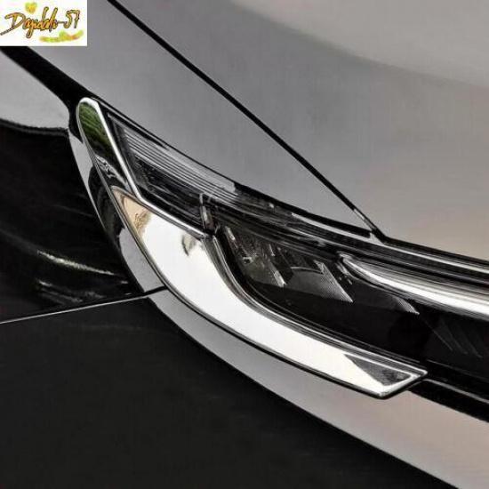 For Honda CR-V CRV  ABS Chrome Car Front Headlight Eyebrow Cover Trim Strips