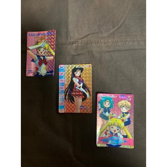 Used Pretty Guardian Sailor Moon S Kira Card Rare 3-piece set