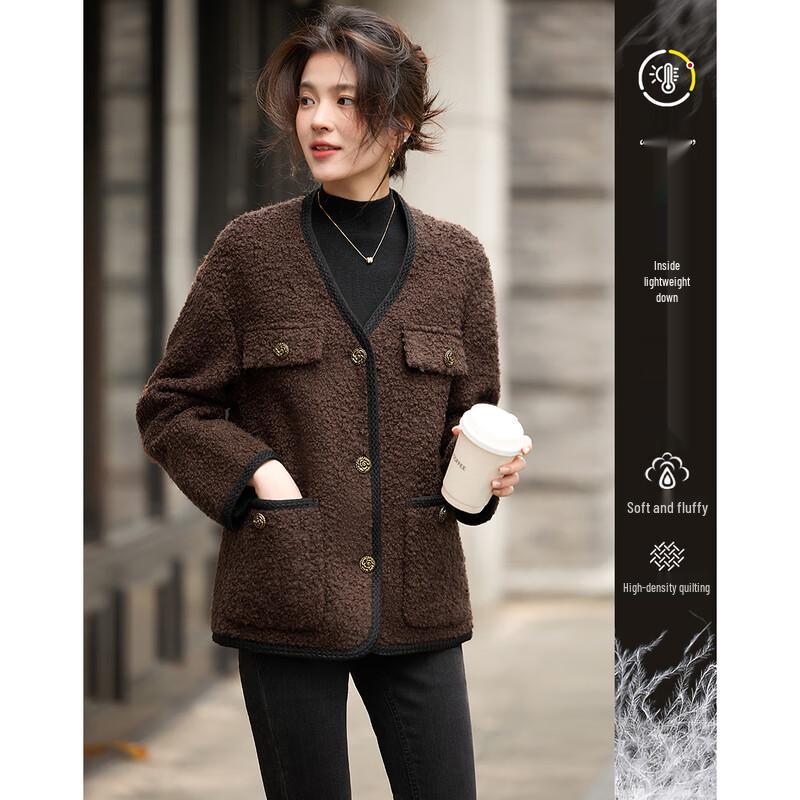 

Женская элегантная простая куртка с длинным рукавом S