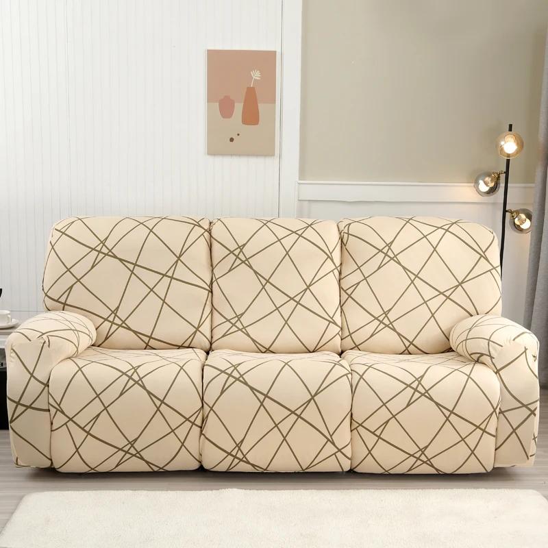 2/3 Seater Spandex Recliner Sofa Cover Stretch Couch Protector for Living Room Relax Lazy Boy Armchair Covers for Home Decor
