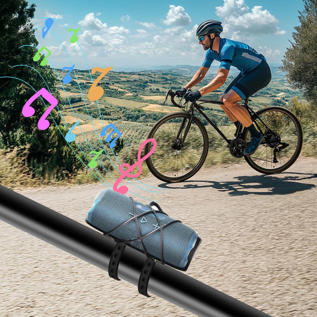 Portable Bike Golf Cart Speaker Mount Bike Speaker Holder Bike Speaker Mount Bracket Holder for JBL Flip 3/4/5/6/7 & Essential 2