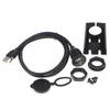 Flush Mount Panel Extension Cable Male to Female Waterproof Dashboard Cord for Boat Marine Outdoor Electrical Connection
